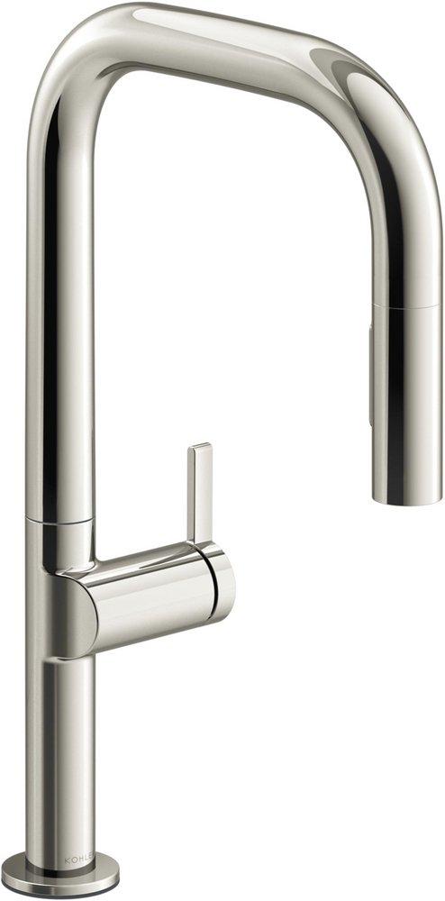 Single Handle Pull Down Kitchen Faucet in Vibrant&reg; Polished Nickel 