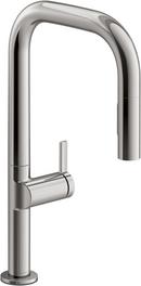 Single Handle Pull Down Kitchen Faucet in Vibrant® Titanium