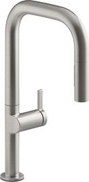Single Handle Pull Down Kitchen Faucet in Vibrant® Stainless
