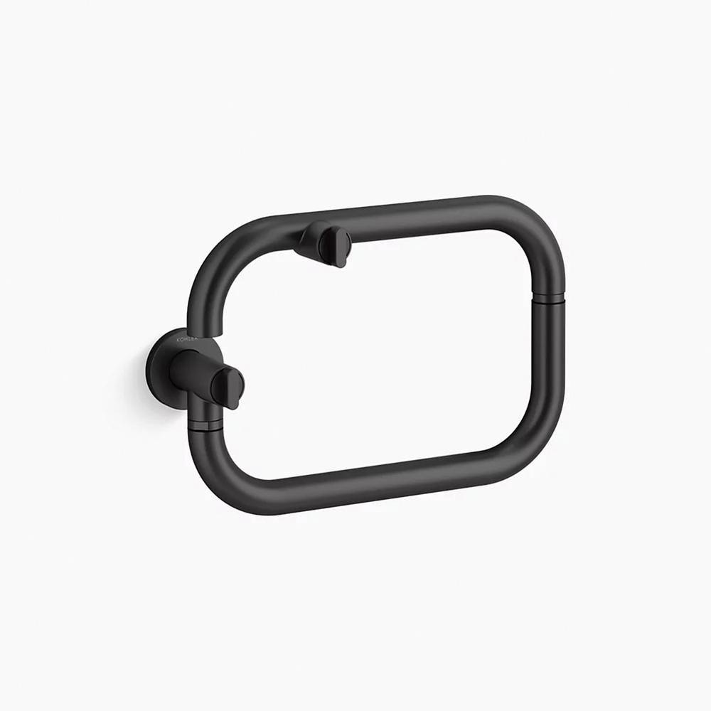 KOHLER Matte Black Wall Mount Pot Filler 