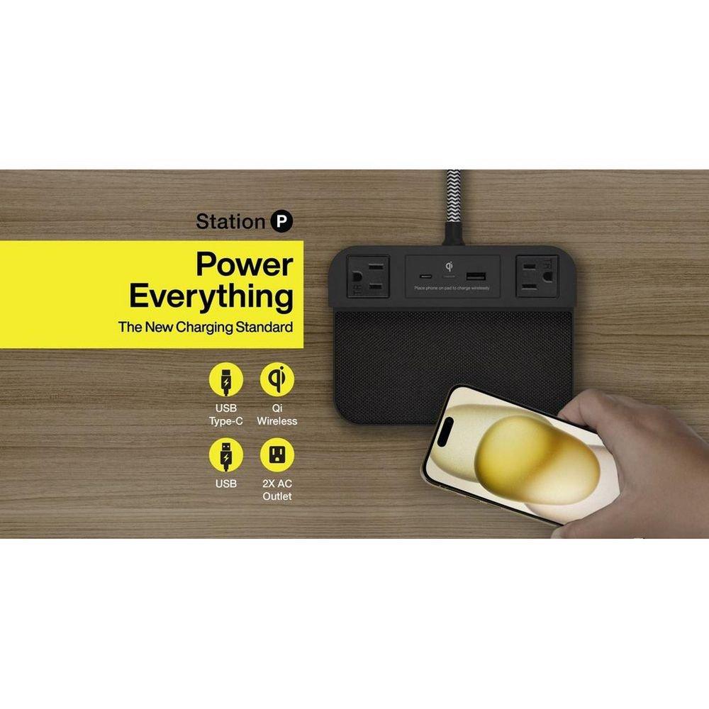 Charging station with USB-C and USB-A 