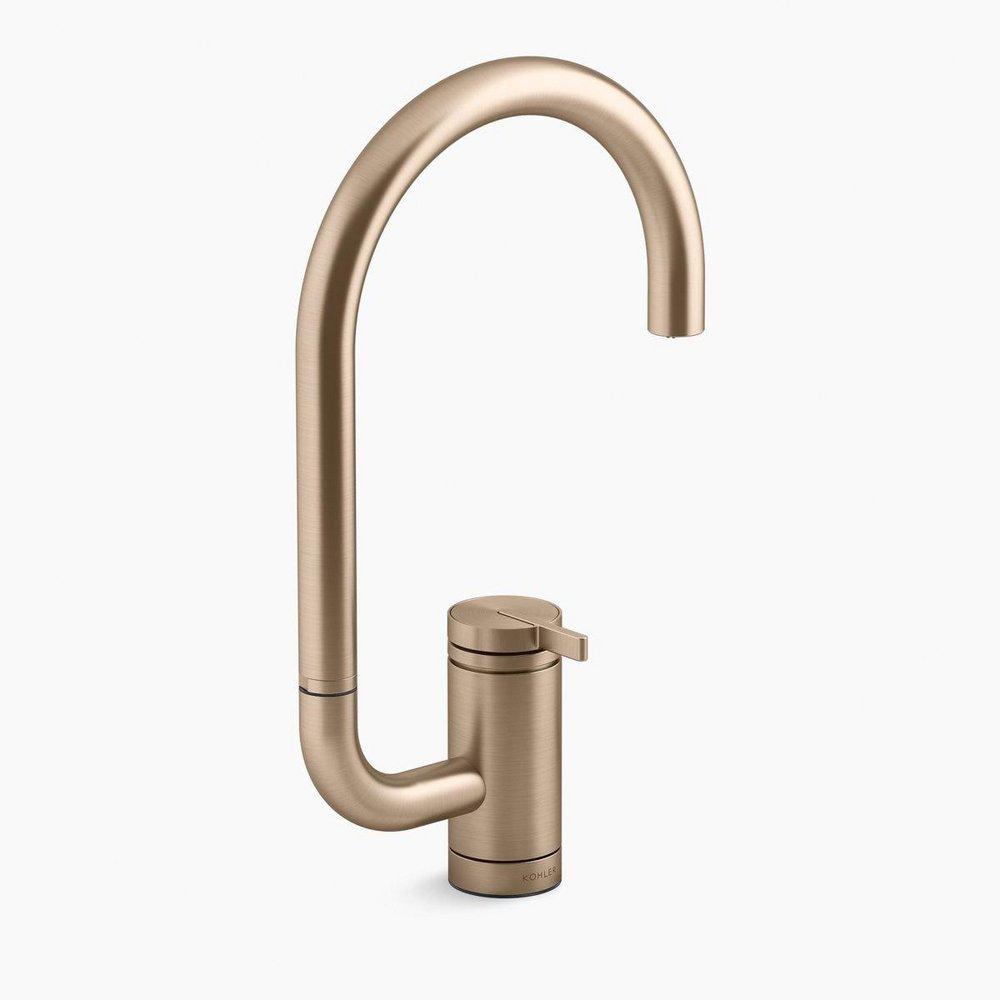 KOHLER Vibrant&reg; Brushed Bronze Single Handle Bar Faucet 
