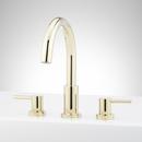 Two Handle Roman Tub Filler Faucet in Polished Brass