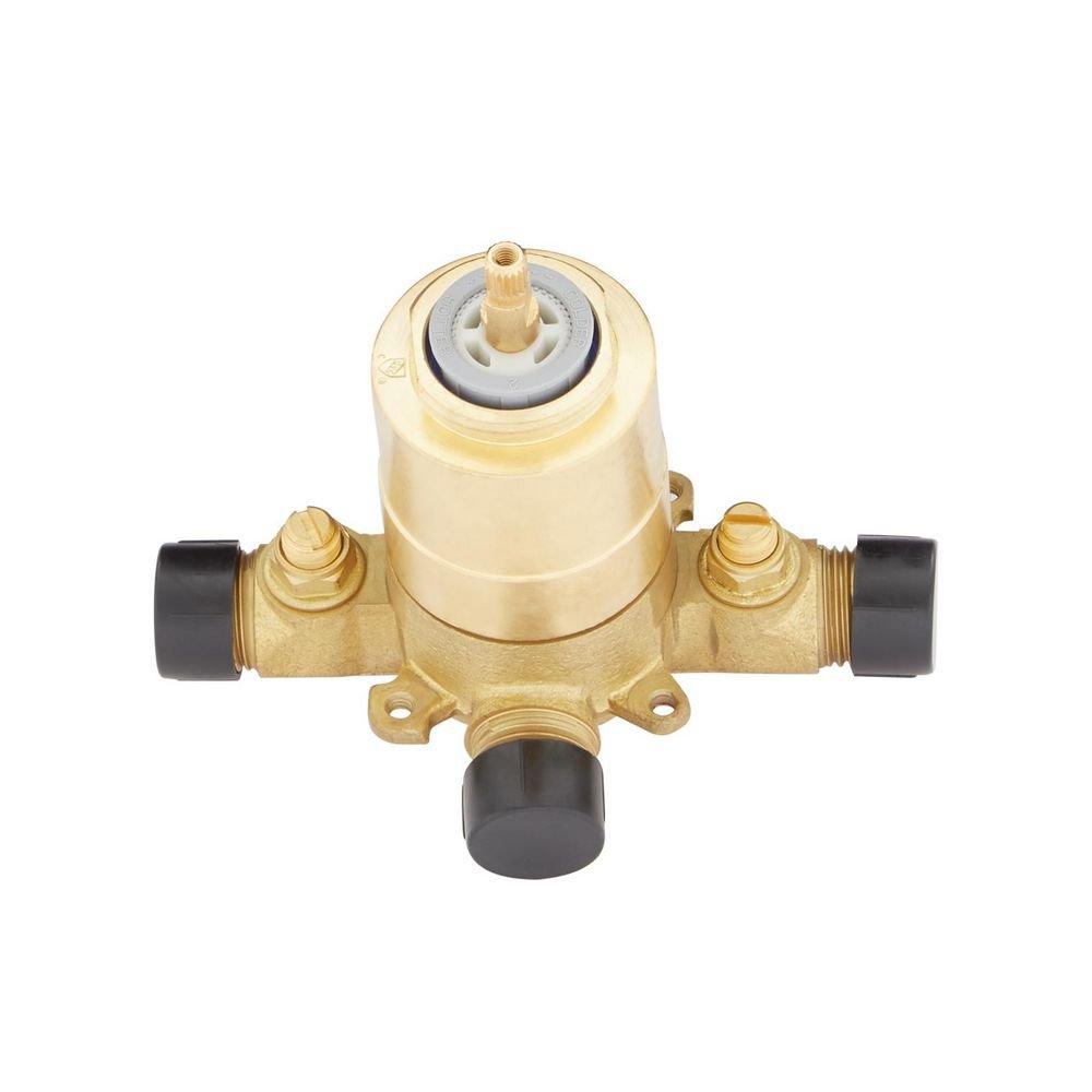 Signature Hardware Polished Nickel Single Handle Single Function Bathtub & Shower Faucet (Trim Only) 