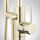 Signature Hardware Polished Brass Single Handle Lever Floor Mount Filler 