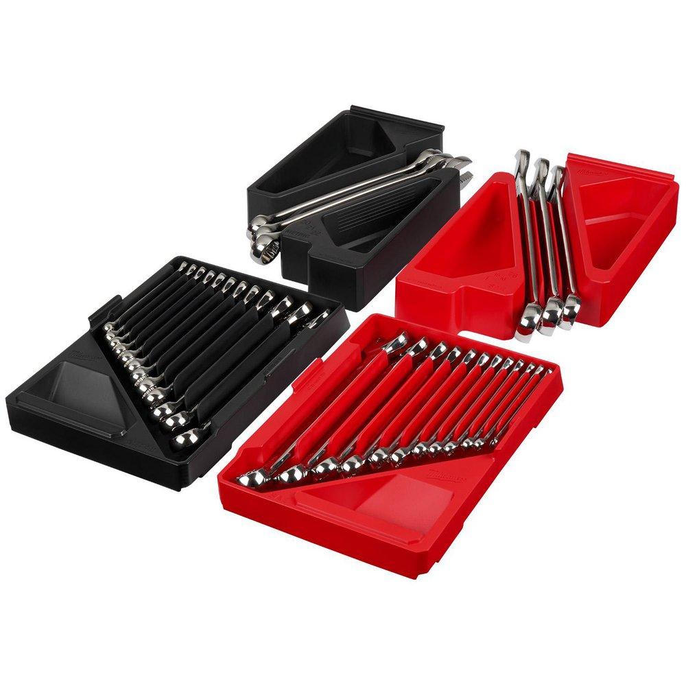 30PC METRIC & SAE COMBINATION WRENCH SET WITH PACKOUT ORGANIZER 