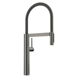 Single Handle Pull Down Touchless Kitchen Faucet in Satin Dark Steel
