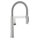 Single Handle Pull Down Kitchen Faucet in PVD Steel