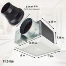 Panasonic White 50-80-110 CFM Ceiling Mount Ventilation Fan with Single-Speed Motor in White - 0.3-0.8 Sones - Energy Star Rated 