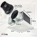 Panasonic White 30-110 CFM Ceiling Mount Ventilation Fan with Multi-Speed Motor in White - 0.3-0.8 Sones - Energy Star Rated 