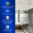 Panasonic White 30-110 CFM Ceiling Mount Ventilation Fan with Multi-Speed Motor in White - 0.3-0.8 Sones - Energy Star Rated 