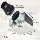Panasonic White 30-110 CFM Ceiling Mount Ventilation Fan with Multi-Speed Motor in White - 0.3-0.8 Sones - Energy Star Rated 