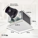 Panasonic White 30-110 CFM Ceiling Mount Architectural Deisgn Bathroom Ventilation Fan with Multi-Speed Motor in White - 0.3-0.8 Sones - Energy Star Rated 