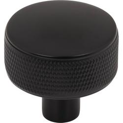 1-1/4 in. Cabinet Knob in Flat Black