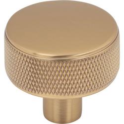 1-1/4 in. Round Knob in Honey Bronze
