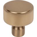 1-1/4 in. Round Knob in Honey Bronze 