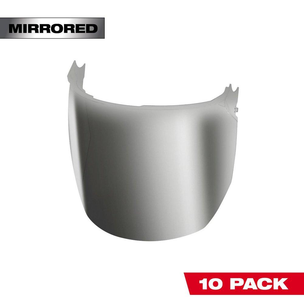 MIRRORED FACE SHIELD REPLACEMENT LENSES 10/PK 