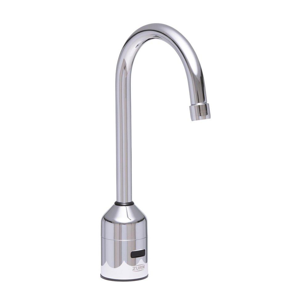 AQUASENSE 5-3/8 IN. GOOSENECK SENSOR FAUCET WITH GEAR-DRIVEN CERAMIC CARTRIDGE 