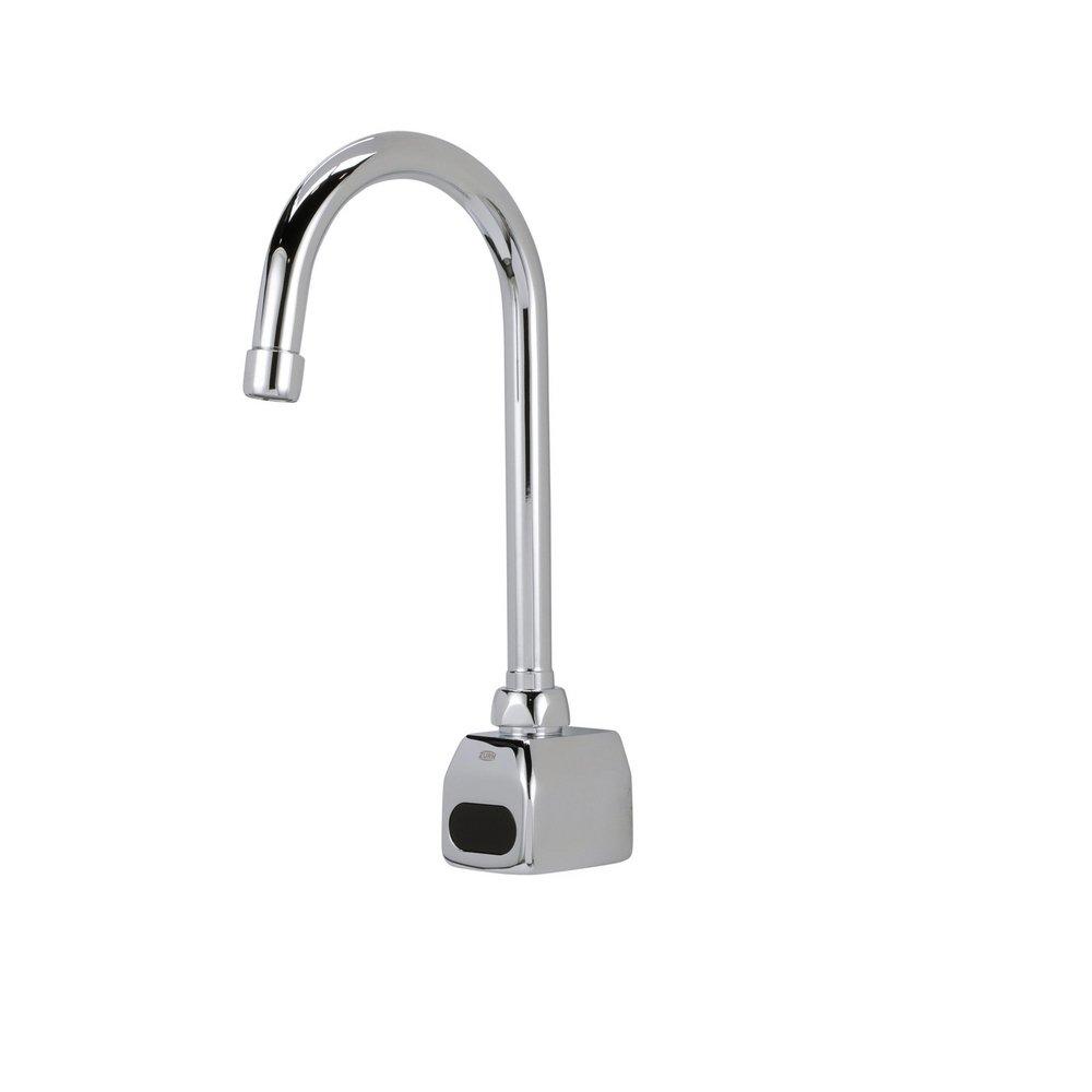 0.5 GPM AQUASENSE WALL MOUNT 5-3/8 IN. GOOSENECK SENSOR FAUCET W/GEAR-DRIVEN CERAMIC CARTRIDGE HYDROPOWER 