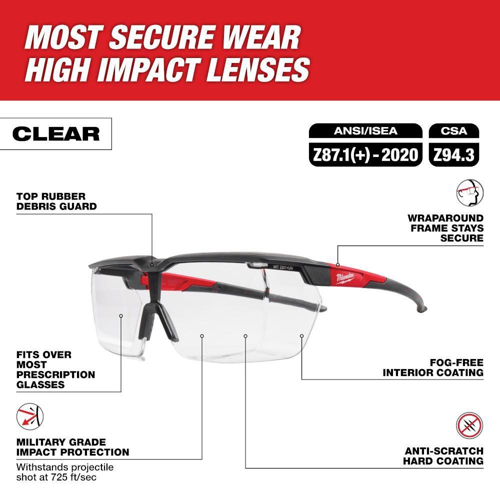 OVER THE GLASSES - CLEAR DUAL COAT LENSES 