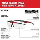 OVER THE GLASSES - CLEAR DUAL COAT LENSES 