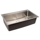 31 in. Undermount Stainless Steel Single Bowl Workstation Kitchen Sink 
