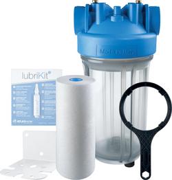 Mono 10 in. 5 Micron Cartridge with ScaleArmor&trade;, 1 in. NPT, Plugged Gauge and Drain Ports