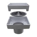 4 in. Drain with Tile Insert Grate in Polished Chrome 