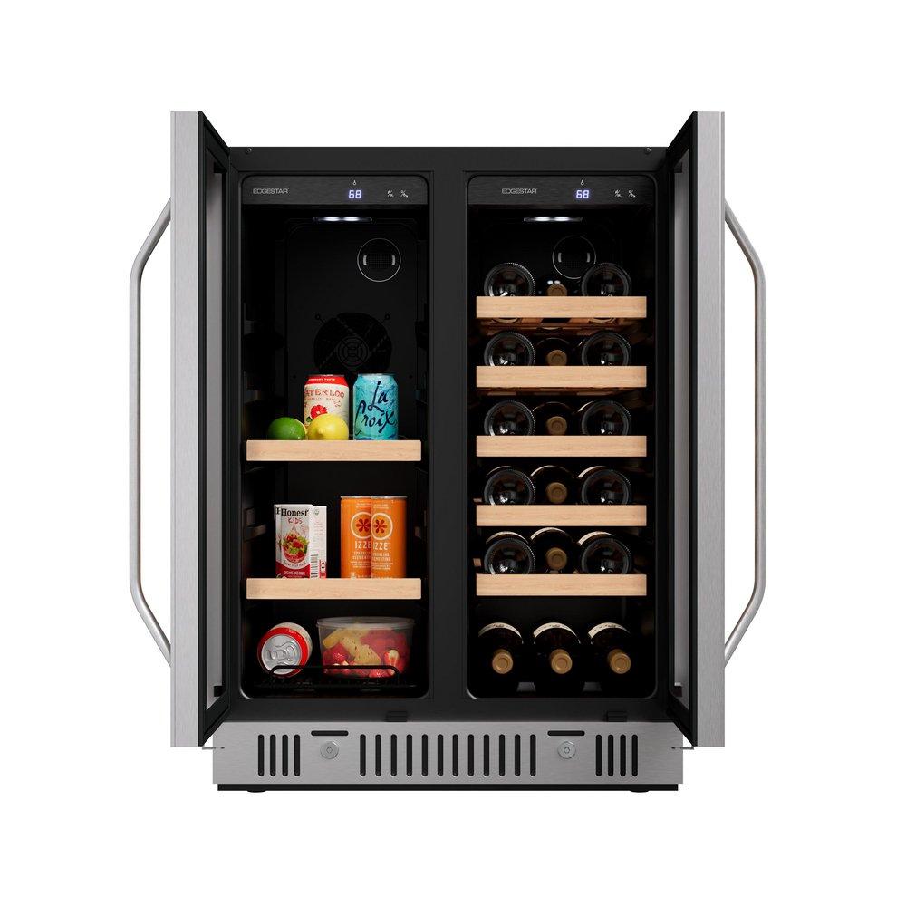 24 in. Wine and Beverage Cooler with French Doors 