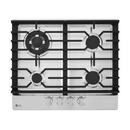 24 GAS COOKTOP 4 BURNER STAINLESS STEEL 