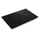 30 INDUCTION COOKTOP 4 ELEMENTS WHITE BACKLIT RED BAR BRIDGE THINQ 