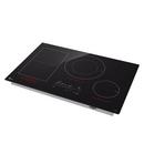 30 INDUCTION COOKTOP 4 ELEMENTS WHITE BACKLIT RED BAR BRIDGE THINQ 