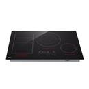 30 INDUCTION COOKTOP 4 ELEMENTS WHITE BACKLIT RED BAR BRIDGE THINQ 