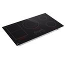 36 INDUCTION COOKTOP 5 ELEMENTS WHITE BACKLIT RED BAR BRIDGE THINQ 