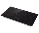 36 INDUCTION COOKTOP 5 ELEMENTS WHITE BACKLIT RED BAR BRIDGE THINQ 