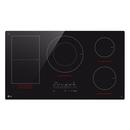 36 INDUCTION COOKTOP 5 ELEMENTS WHITE BACKLIT RED BAR BRIDGE THINQ 