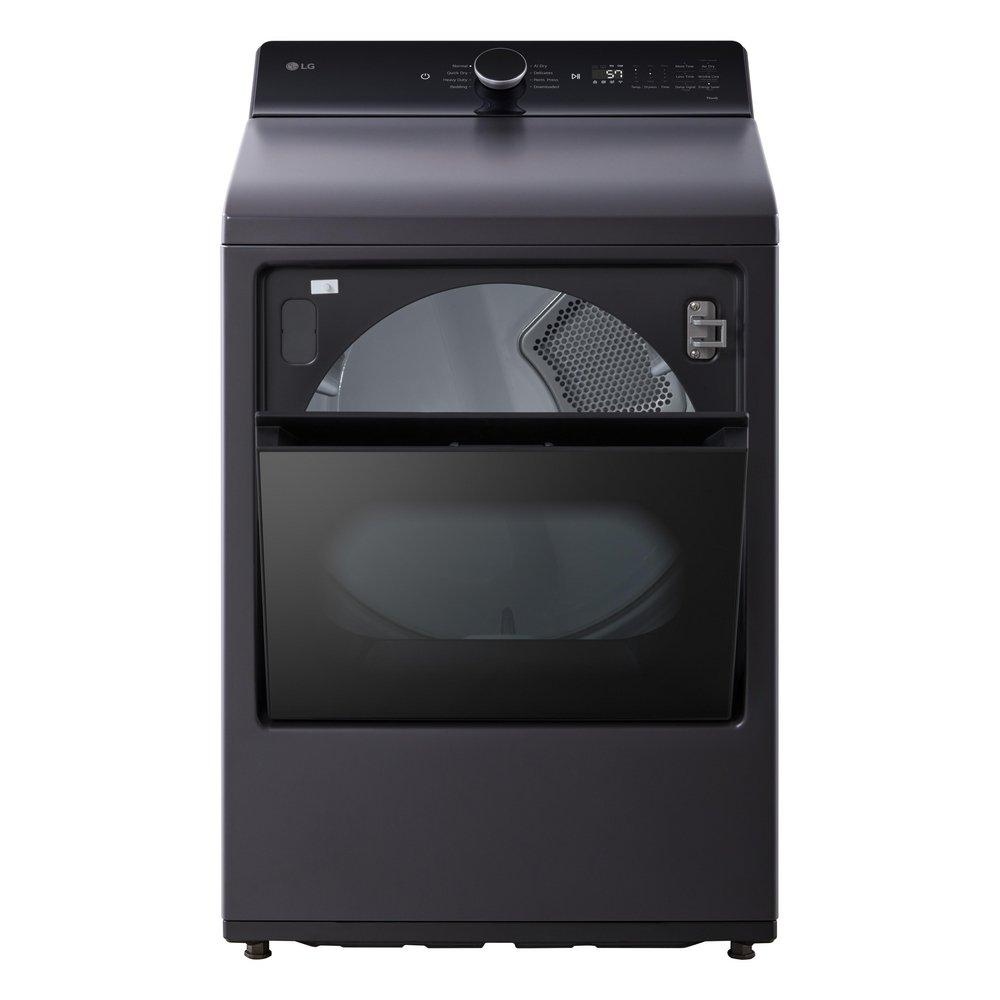 7.3 CU.FT. ULTRA LARGE HIGH EFFICIENCY ELEC DRYER LG EASYLOAD DOOR MATTE BLACK 