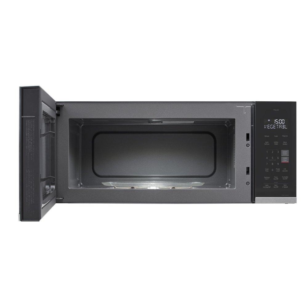 1.3 CU.FT. LOW PROFILE 550 CFM EASYCLEAN INTERIOR GLASS TOUCH SCAN-TO-COOK THINQ - ZERO CLEARANCE PRINTPROOF STAINLESS STEEL 