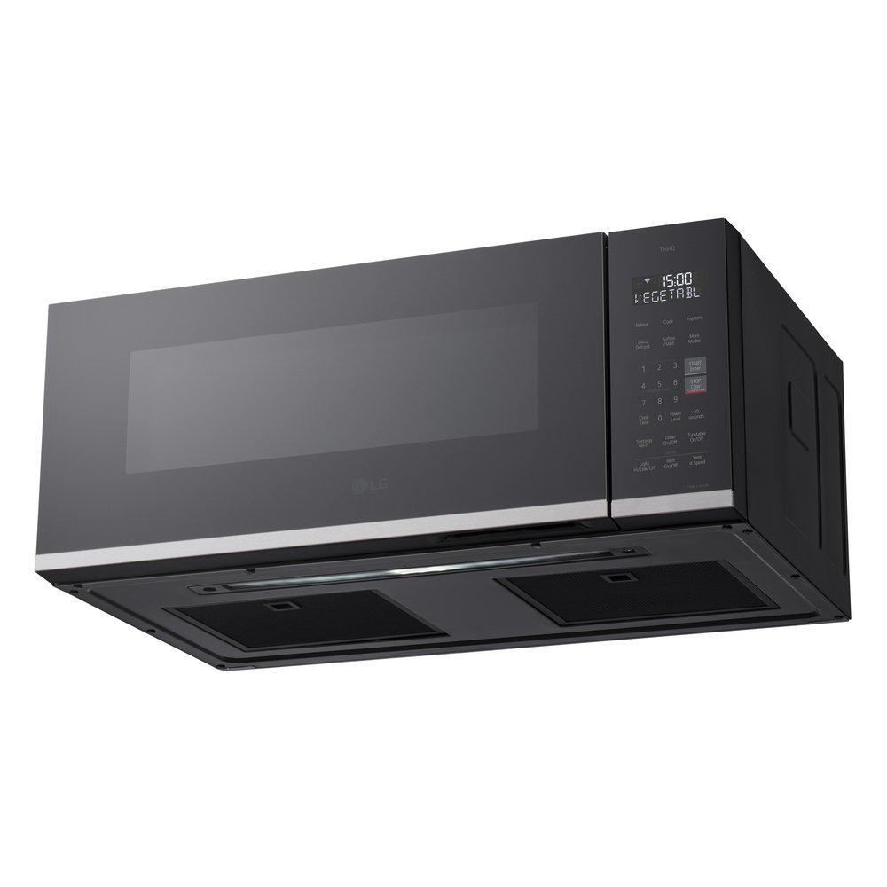 1.3 CU.FT. LOW PROFILE 550 CFM EASYCLEAN INTERIOR GLASS TOUCH SCAN-TO-COOK THINQ - ZERO CLEARANCE PRINTPROOF STAINLESS STEEL 