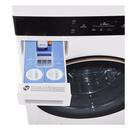 LG STUDIO 5.0 CU.FT. WASHER 7.4 CU.FT. GAS DRYER STUDIO WASHTOWER WITH CENTER CONTROL NOBLE STEEL AIDD 2.0 LCD AUTO DISPENSE ESSENCE WHITE 