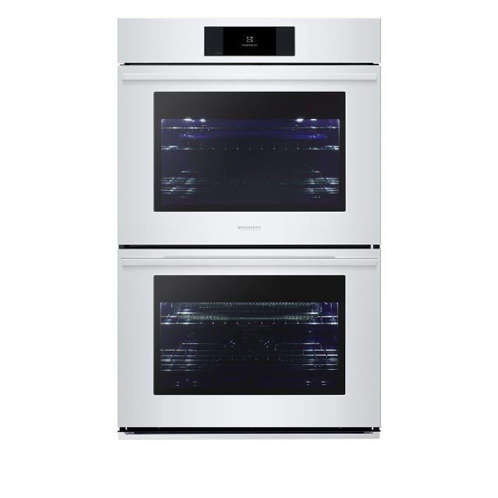 30 TRANSITIONAL DOUBLE WALL OVEN 4.7 CU. FT.? LCD TOUCH DISPLAY GOURMET CHEF STEAM SOUS VIDE 4 CONVECTION OPTIONS BUILT-IN CAMERA MATTE STAINLESS STEEL 