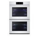 30 TRANSITIONAL DOUBLE WALL OVEN 4.7 CU. FT.? LCD TOUCH DISPLAY GOURMET CHEF STEAM SOUS VIDE 4 CONVECTION OPTIONS BUILT-IN CAMERA MATTE STAINLESS STEEL 