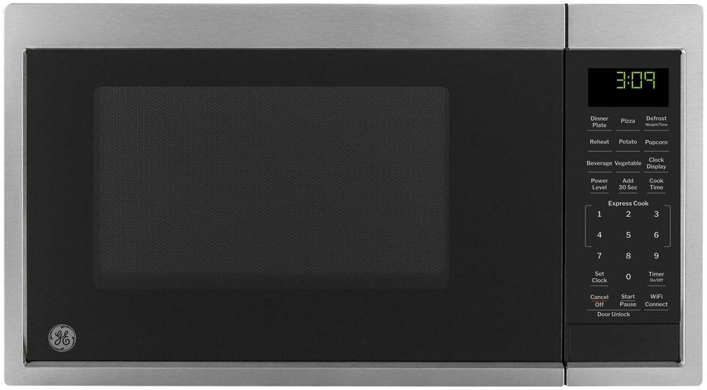 GE 0.9 CU.FT. COUNTERTOP MICROWAVE OVEN SMART 900W SCAN-TO-COOK 