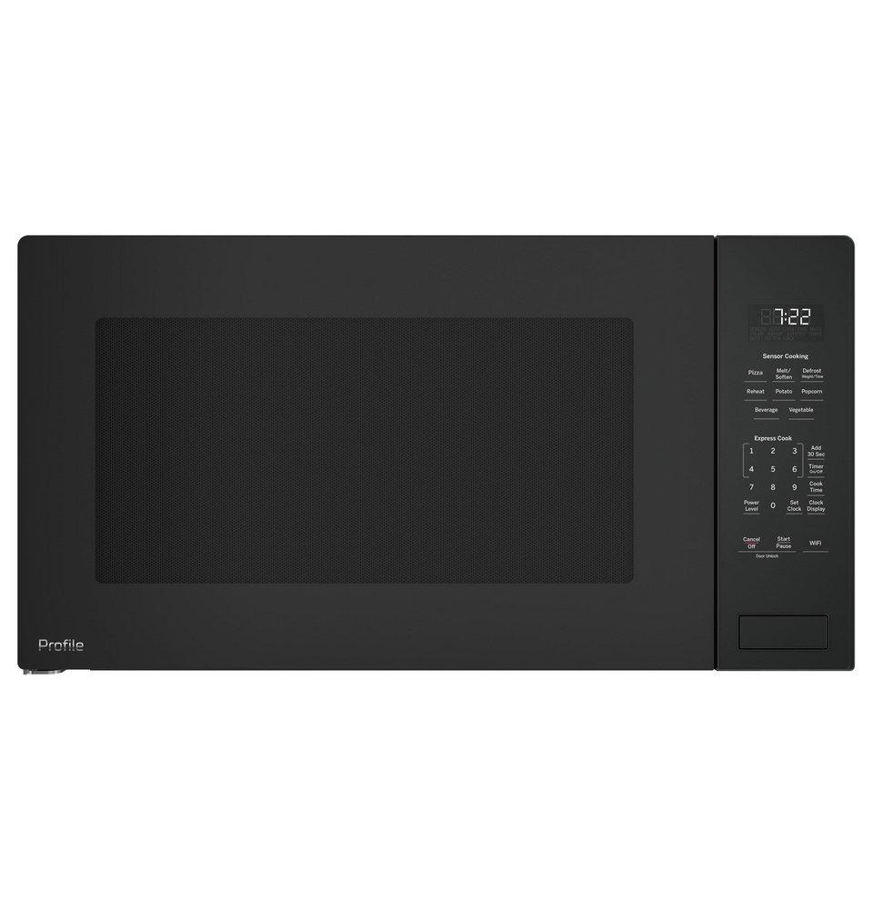 GE PROFILE COUNTERTOP MICROWAVE OVEN 2.2 CU. FT. SENSOR SMART 1100W BUILT-IN INSTALLATION CAPABLE WITH TRIM KIT 
