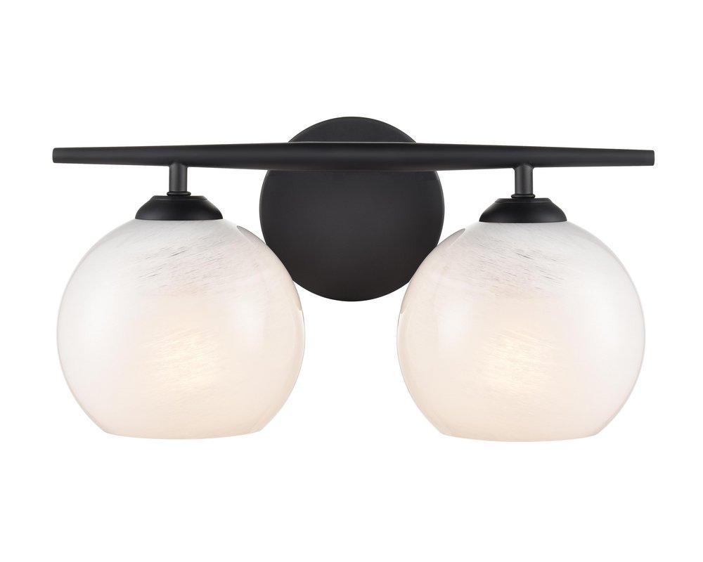 Millennium Lighting Matte Black 2-Light Vanity Fixture 
