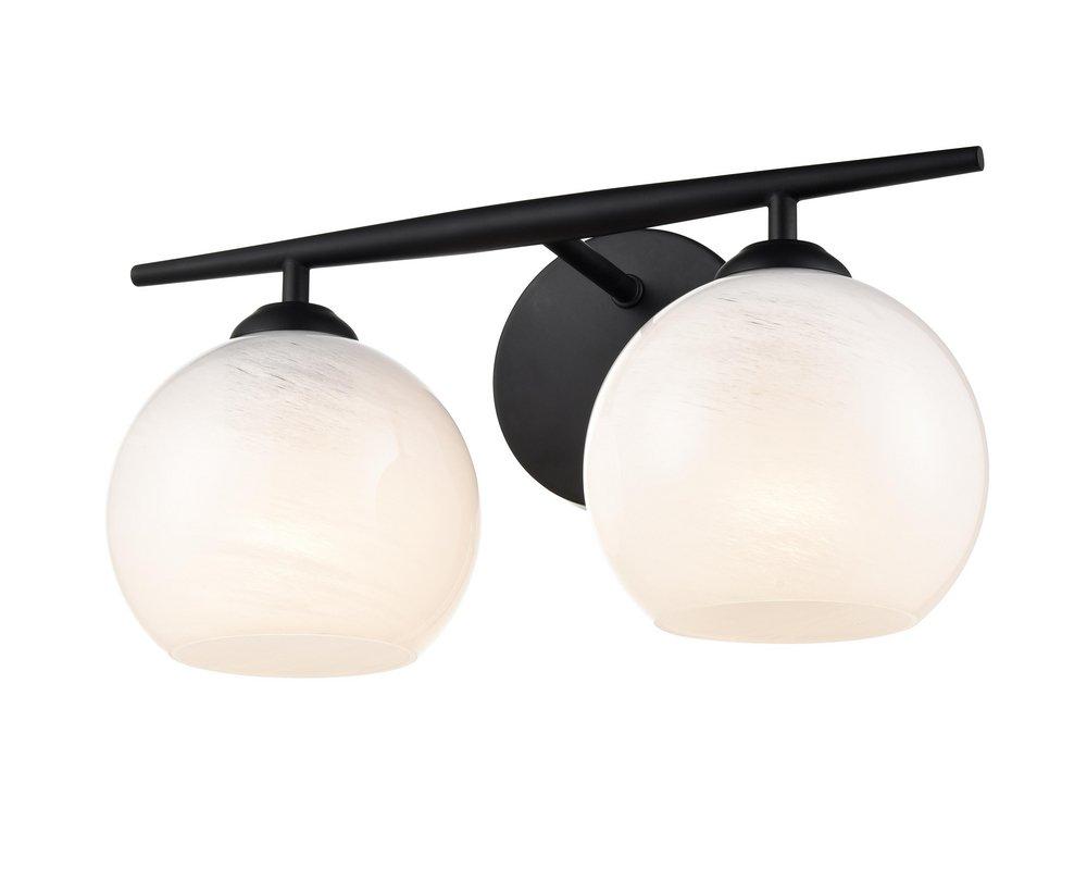 Millennium Lighting Matte Black 2-Light Vanity Fixture 