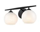 Millennium Lighting Matte Black 2-Light Vanity Fixture 
