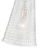 1-Light Pendant Light in Polished Nickel 