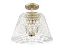 Millennium Lighting Vintage Brass 3-Light Semi-Flush Mount Ceiling Light 