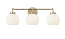 Millennium Lighting Vintage Brass 3-Light Vanity Fixture 